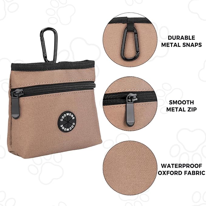 COOWONE Dog Treat Pouch with Pet Training Clicker, Detachable Dog Puppy - Image 3