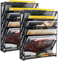 samstar 2 Pack Wall File Organizer, 6-Tier Wall Mount Paper Holder
