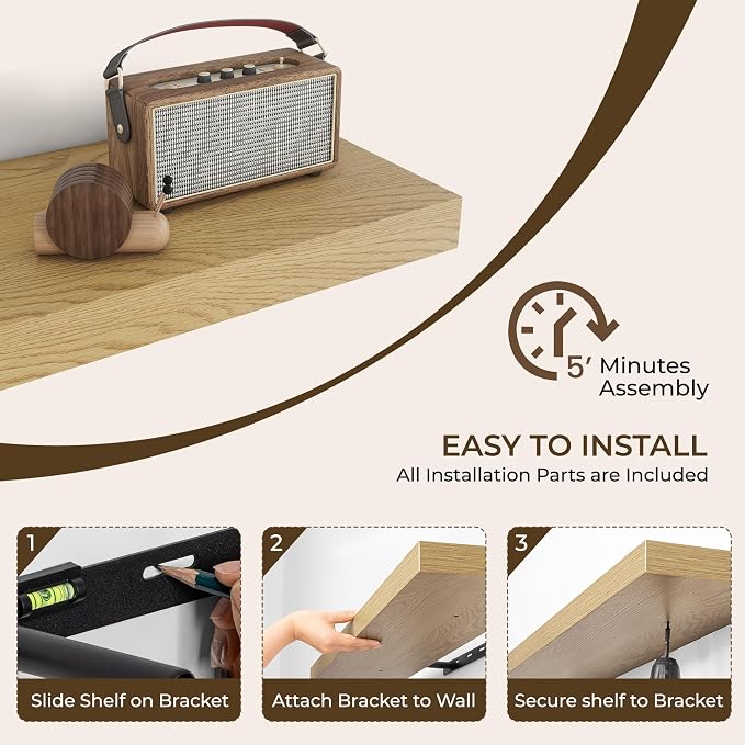 RICHFOCUS 36Inch Floating Shelves - Image 4