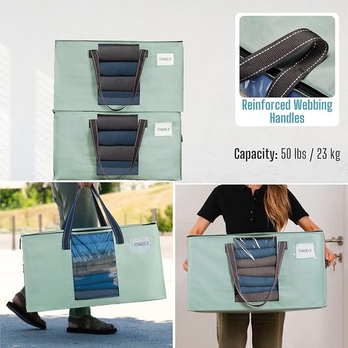 VENO 8 Pack Moving Bags, Comforter and Blanket Storage Bags - Image 8