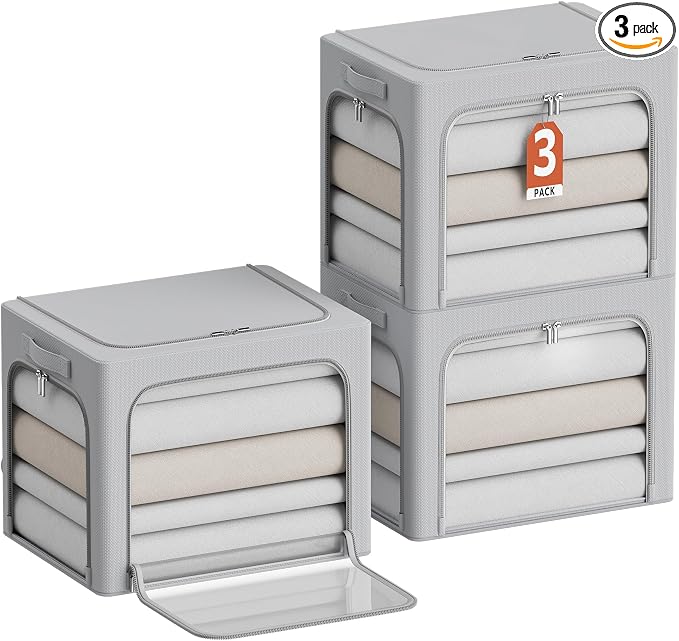 CYhom 3Pack Clothes Storage Bins by CYhom