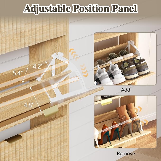 Shoe Cabinet Storage for Entryway - Image 4