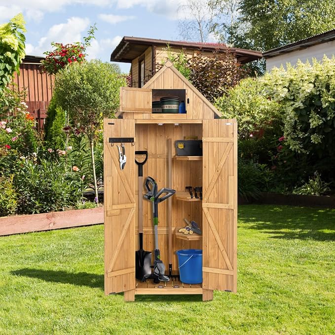 Wooden Outdoor Storage Shed - Image 7