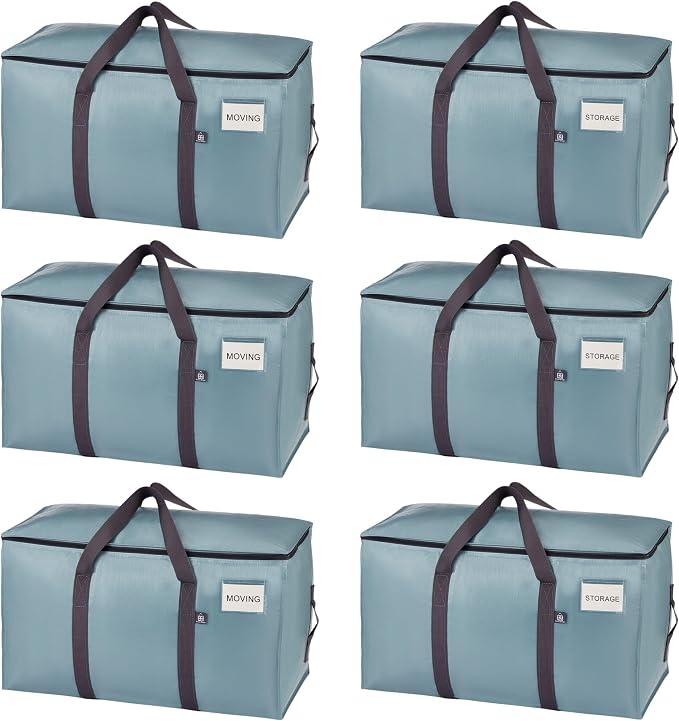 VENO 6 Pack Moving Bags, Upgraded Heavy Duty, Moving Boxes Alternative by Veno