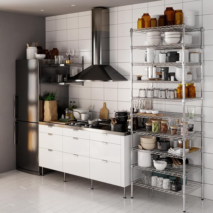 21" Deep x 30" Wide x 86" Height Wire Shelving Kit | 10-Tier | NSF Commercial - Image 2