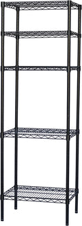 Shelving Inc. 8" d x 18" w x 64" h Black Wire Shelving by ShelvingInc