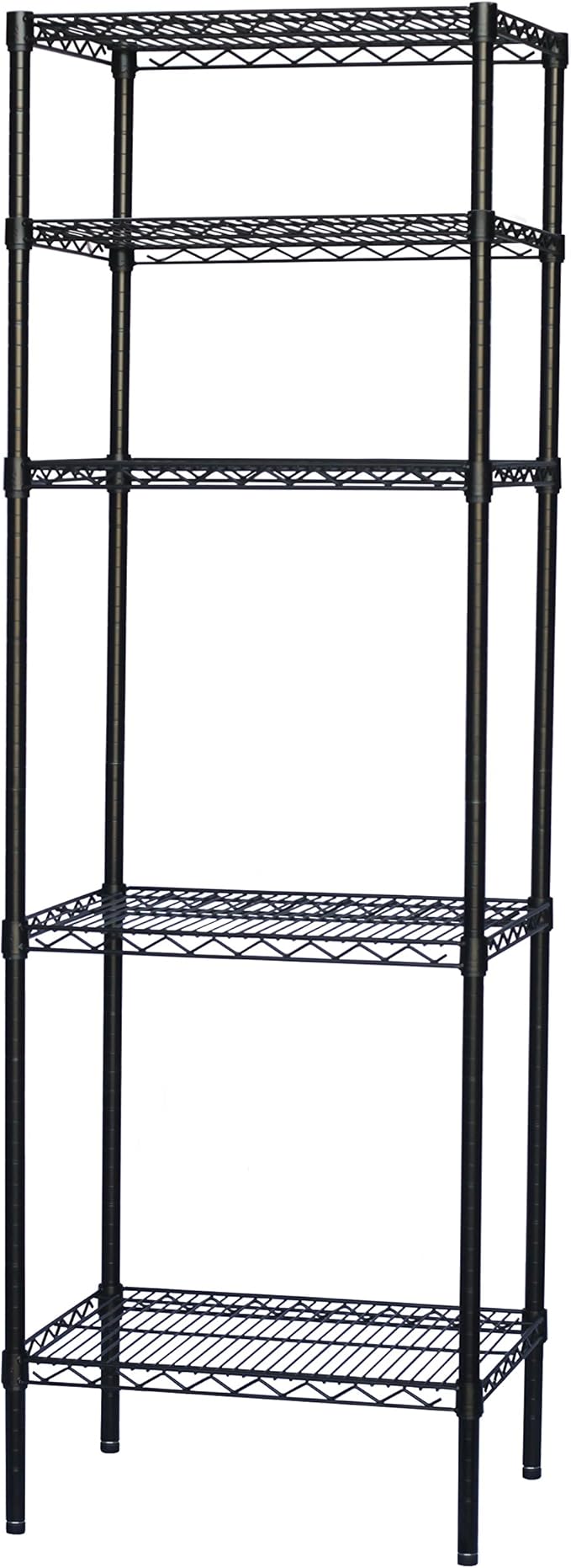 Shelving Inc. 8" d x 24" w x 54" h Black Wire Shelving by ShelvingInc