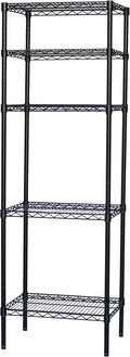 Shelving Inc. 8" d x 24" w x 54" h Black Wire Shelving by ShelvingInc