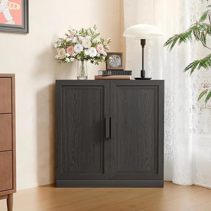 Casaphoria Farmhouse Corner Cabinet, Wooden Corner Storage Cabinet by Casaphoria