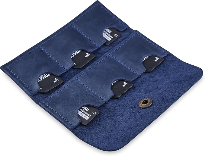 Leather SD Card Holder, SD Card Case, Micro SD Card Holder Organizer, SD Card - Image 3
