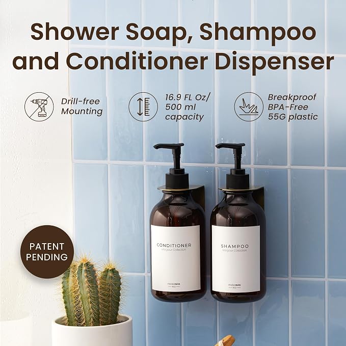 MaisoNovo Shampoo and Conditioner Dispenser - Image 2