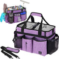 Large Cleaning Caddy Bag Built-in Sturdy Support Board, Cleaning Organizer by Timoxi