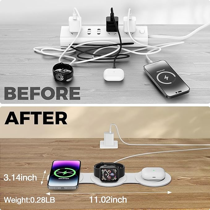 Hicober 3 in 1 Wireless Charging Station - Image 2