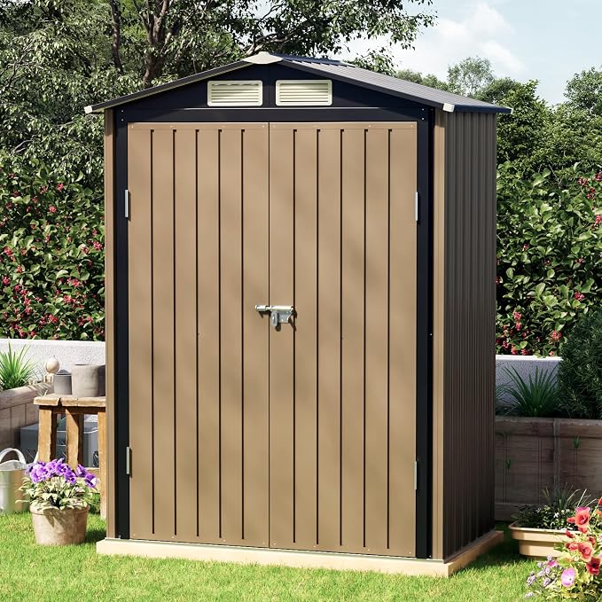 5x3 FT Outdoor Metal Storage Shed - Image 5