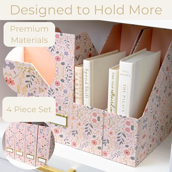 BLU MONACO Foldable Magazine File Set of 4 - Image 5