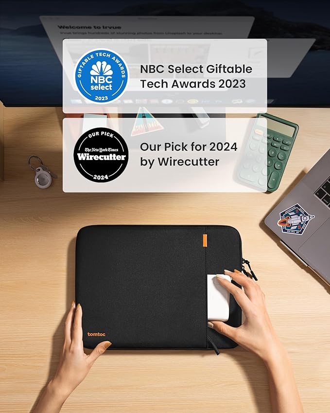 tomtoc 360° Protective Laptop Sleeve - Image 2