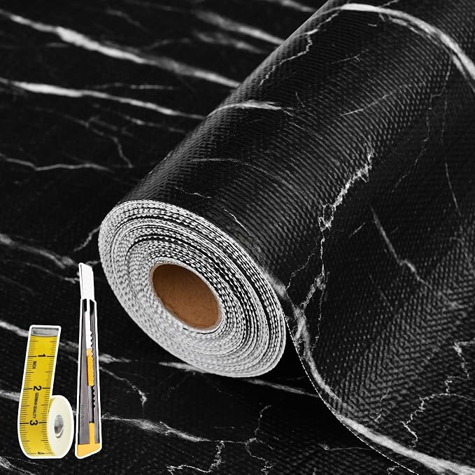 Drawer and Shelf Liner for Kitchen Cabinet: 12 in X 20 Ft Non Slip Waterproof by Kimhan