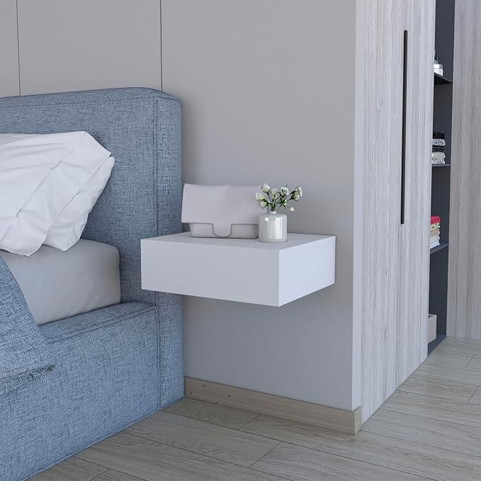 Floating Nightstand Milano, Compact Wall Mounted Bedside Table - Image 2