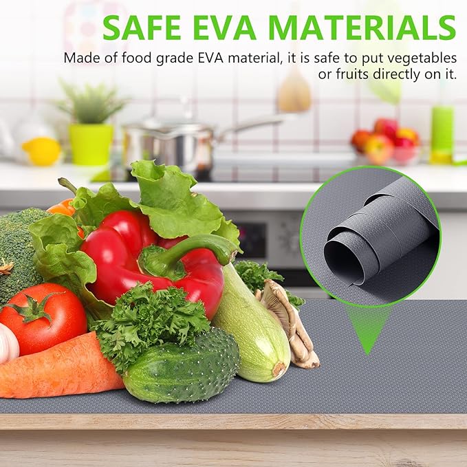 Shelf Liners for Kitchen Cabinets Refrigerator Liners Waterproof & Oil-Proof - Image 6
