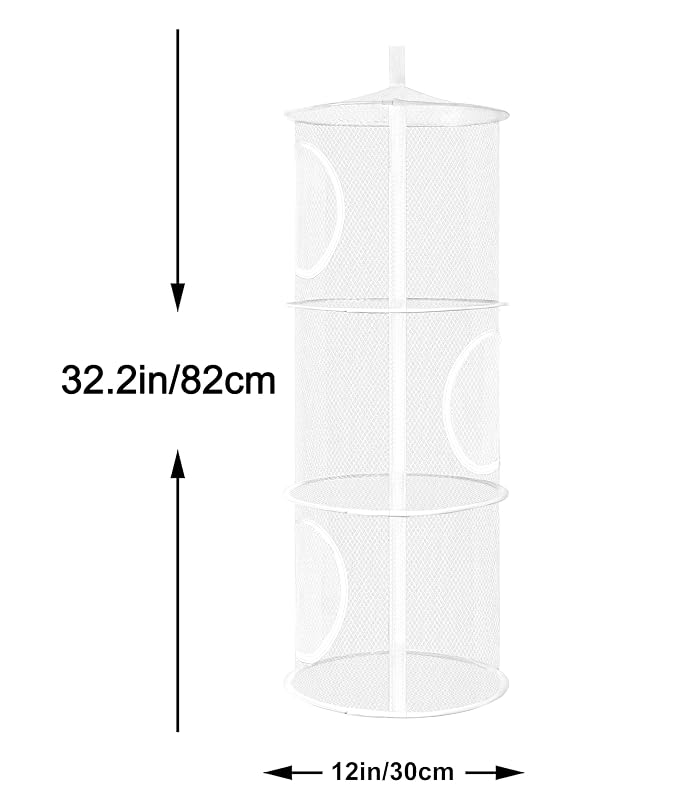 Libeder Mesh Hanging Storage Space Saver Bags Organizer, Foldable Storage - Image 5