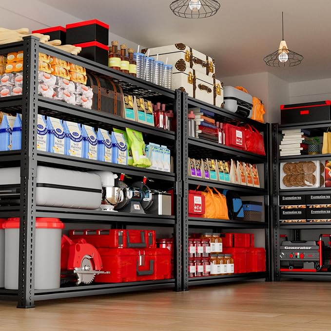 Storage Shelves 2PCS, Garage Shelving Heavy Duty 2800 LBS Capacity, 5 Tier - Image 7