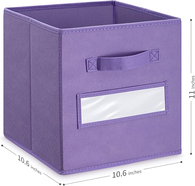 artsdi 11 Inch Storage Cube, Storage bin, cube storage Foldable Fabric Cube - Image 3