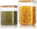 Extra Large Square Glass Flour & Sugar Storage Containers by HomArtist