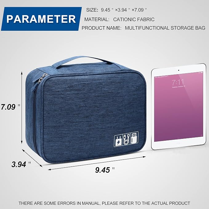 SELLYFELLY Electronics Organizer Travel Universal Cable Organizer Bag - Image 6