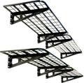 4-Pack 2x4ft Garage Wall Shelving, 4 Shelf Total 16 ft(L) Garage