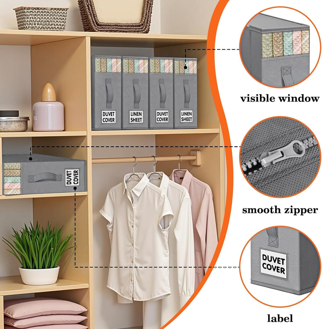 Bed Sheet Organizers and Storage,Closet Organizer Under Bed Storage