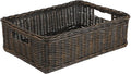 The Basket Lady Under The Bed/Basic Wicker Storage Basket, 20 in L x 14.5 in W by TheBasketLady