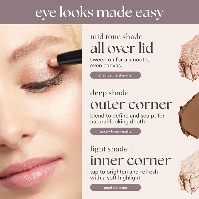 Julep Eyeshadow 101 Cream-to-Powder Waterproof Shadow Stick – Mink Mauve - Image 5