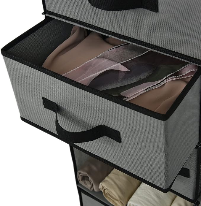 GRANNY SAYS 6-Shelf Hanging Closet Organizer, Separable to 2 Pack 3-Shelf - Image 8