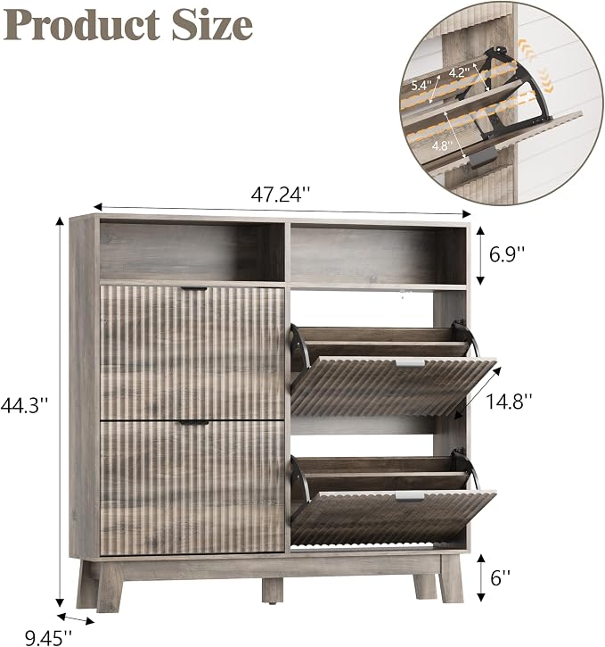 Shoe Cabinet Storage for Entryway - Image 2