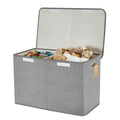 Large Toy Box with Flip-Top Lid, Collapsible Storage Organizer Bins with by Roobyl