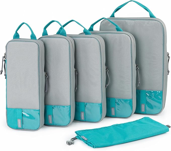 BAGSMART 6 Set /4 Set/2 Set Compression Packing Cubes by BAGSMART