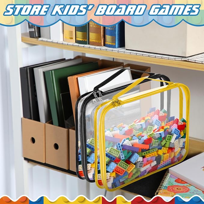 Sanwuta 6 Packs Toy Storage Bags, PVC Organizing Case Bags - Image 5