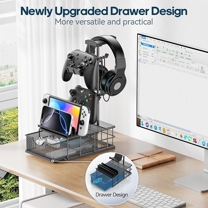 KDD Headphone Stand with Drawer - Image 2