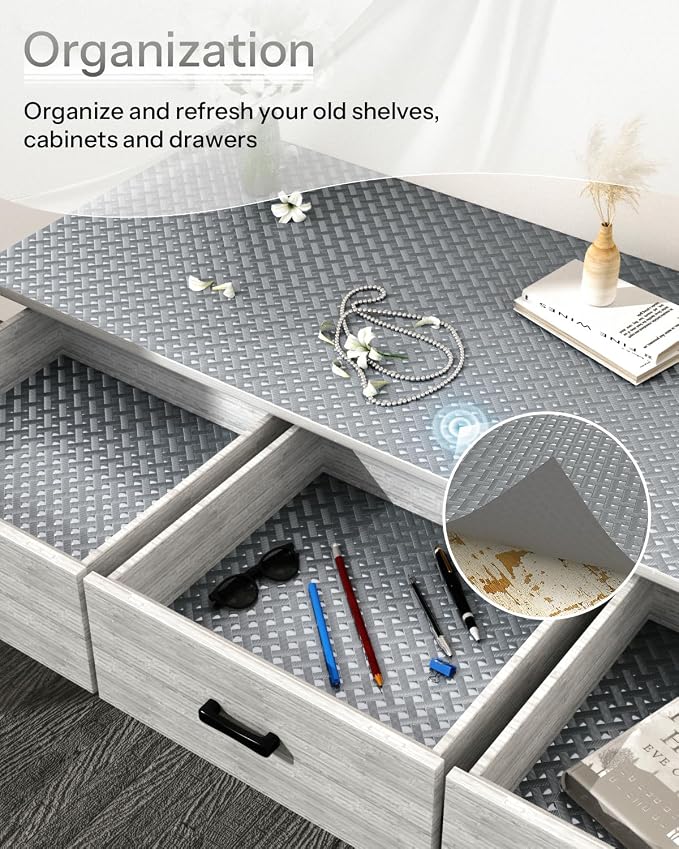 Shelf and Drawer Liner for Kitchen Cabinet, Non-Adhesive 18in x 240in - Image 5