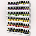 YMVV 15" Nail Polish Rack Wall Mounted Shelf, 6 Pack White Acrylic Nail Polish by YMVV