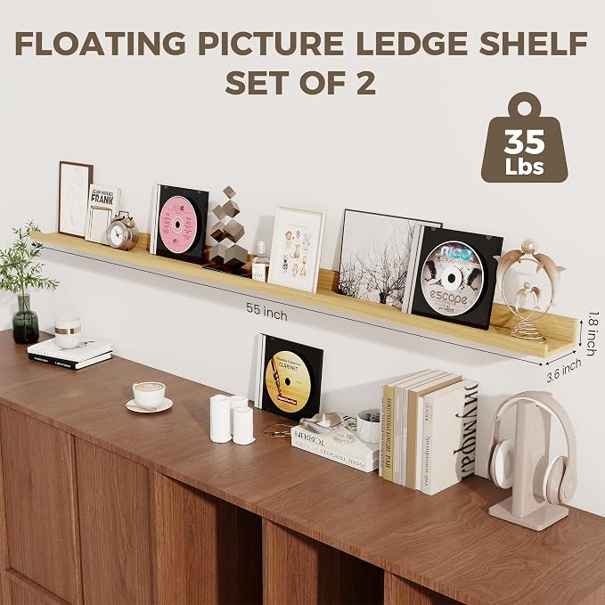 Axeman Oak Floating Shelves - Image 4