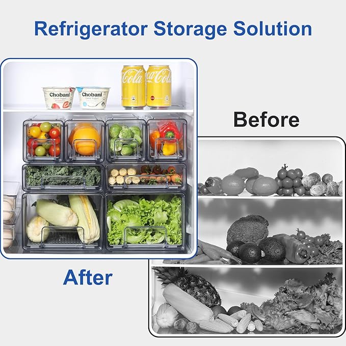 Plastic Clear Fridge Storage Organizer - Image 3