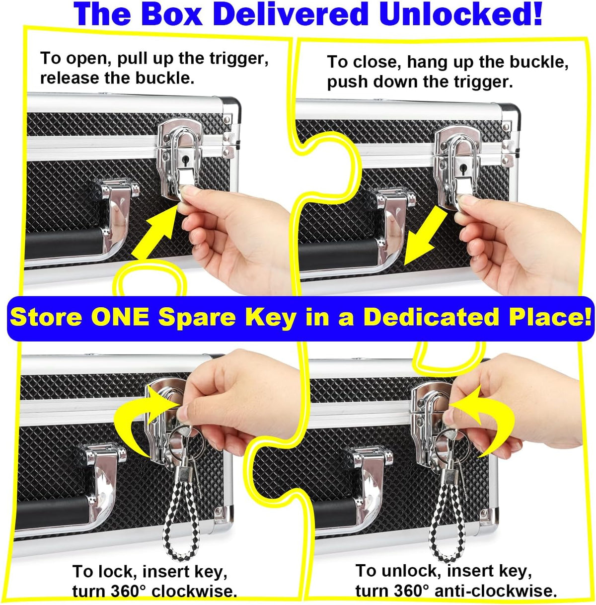 Lockable Trading Sports Card Case Storage Box Holder Organizer