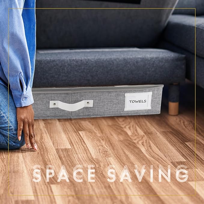 HOMELUX THEORY 2pc Under Bed Storage Containers, Bedroom Under the Bed Drawer - Image 8