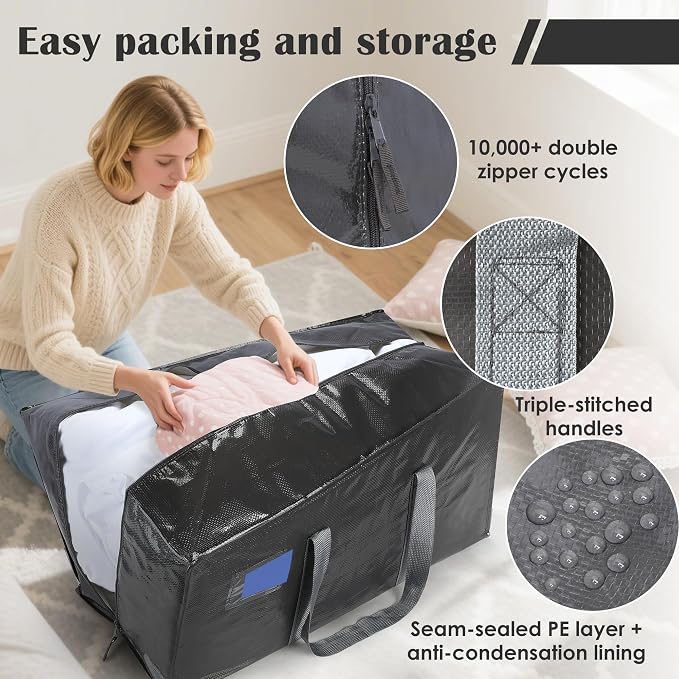 6 Pack Extra Heavy Duty Large Moving Bags - Image 4