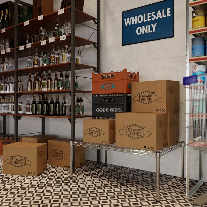24" Deep x 36" Wide x 14" Height Wire Shelving Kit | 1-Tier | NSF Commercial - Image 7