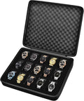 Comecase 15 Slots Watch Box Organizer/Men Watch Display Storage Case Fits All by COMECASE