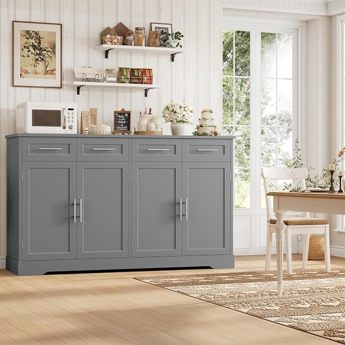HOSTACK 60" Large Buffet Sideboard - Image 5