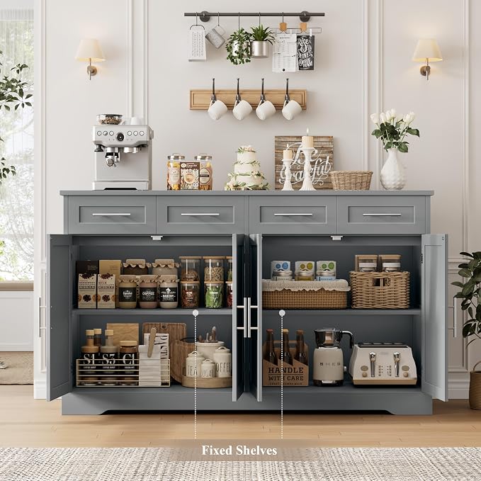 HOSTACK 60" Large Buffet Sideboard - Image 4