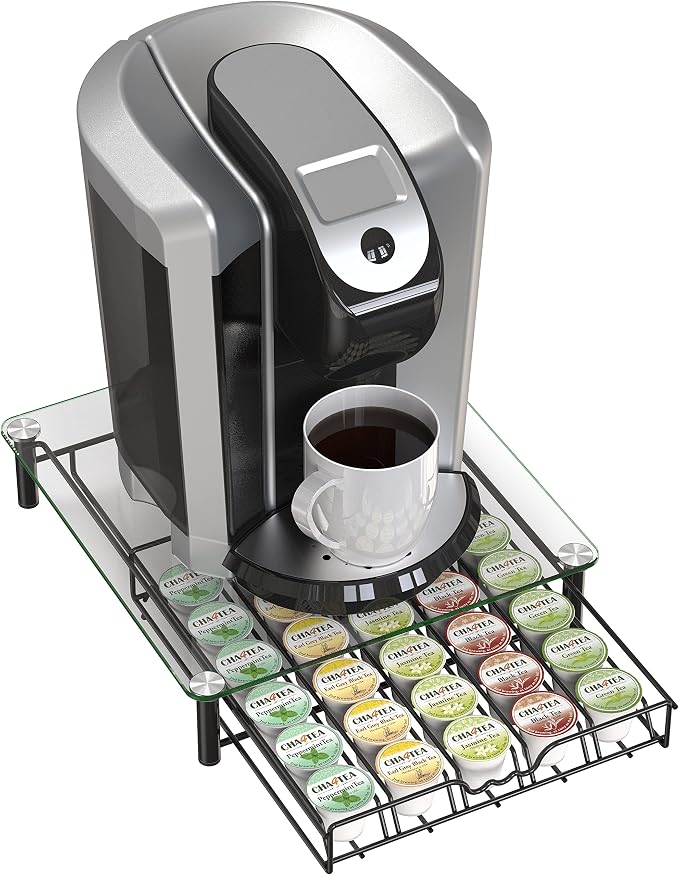 Deco Brothers Crystal Tempered Glass K-Cup Holder Drawer - Image 5